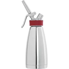 Siphon for cream “Thermo”  stainless steel, plastic  0.5 l  D=97, H=264, B=125mm  metallic, red