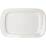 Блюдо «Прага» прямоугольное фарфор ,H=35,L=360,B=230мм белый
