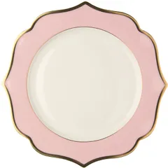 Тарелка «Ионика» подстановочная фарфор D=30,5см белый,розов.