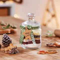 Банка «Клаб» круглая с крышкой стекло 0,75л D=95,H=175мм прозр., изображение 3