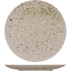 Plate “Lifestyle” for pizza  porcelain  D=300, H=25mm  sand.