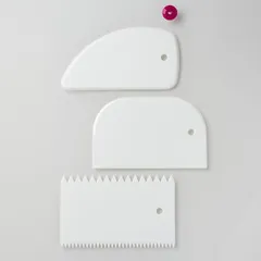 Набор шпателей кондитерских (3 шт.) нейлон белый, изображение 2