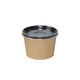 Контейнер бумажный OneBowl для супа картон 380мл D=102/77,H=72мм черный, изображение 3