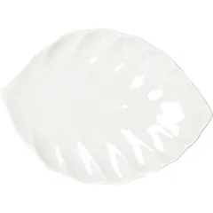 Блюдо «Кунстверк» лист фарфор ,H=21,L=252,B=182мм белый