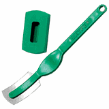 Набор кондит.ножей[12шт] сталь нерж. ,L=150/40,B=25мм зелен.,металлич.