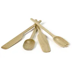 Лопатка для масла «Мерси»[4шт] дерево ,L=140,B=21мм, изображение 2