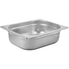 Gastronorm container (1/2)  stainless steel  5.6 l , H = 10, L = 32.5, B = 26.5 cm  metal.