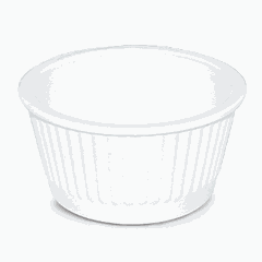 Соусник пластик 50мл D=68мм белый