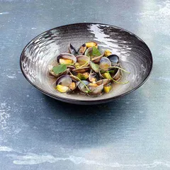 Салатник «Свелл» керамика D=150,H=56мм коричнев.,черный, изображение 4