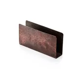 Салфетница «Такт» прямоугольная, с чеканкой и патиной медь ,H=8,L=15см медный