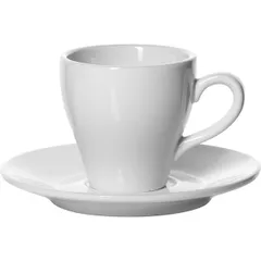 Кофейная пара «Кунстверк» фарфор 70мл D=65/120мм белый