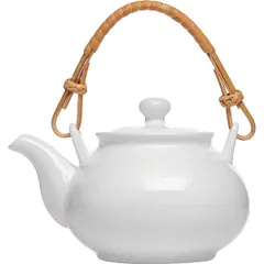 Чайник заварочный «Кунстверк» фарфор 0,6л D=80,H=95,L=153мм белый