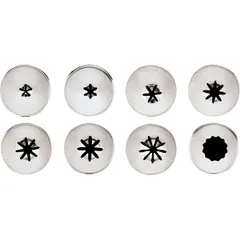 Набор кондитерских насадок[8шт] сталь нерж. D=17,H=30,L=115,B=60мм металлич.