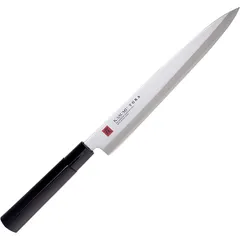 Kitchen knife for sashimi  stainless steel, wood , L=375/240, B=32mm  metallic, black