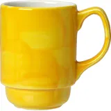 Кружка «Фридом Йеллоу» фарфор 260мл ,L=10см белый,желт.