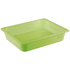 Gastronorm container (1/2)  polyprop. , H=40, L=325, B=265mm  green.