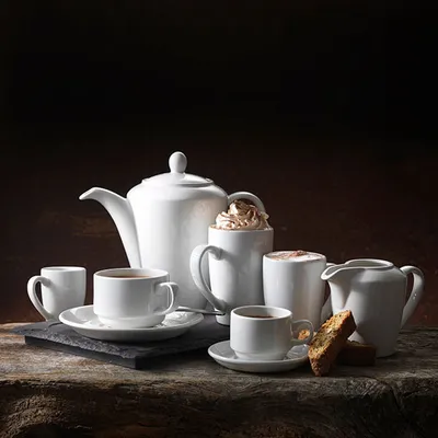 Чашка чайная «Симплисити» фарфор 170мл D=75,H=70мм белый, изображение 4