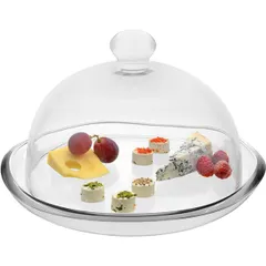 Крышка для подставки для торта «Сан Марко» стекло D=11,H=10см прозр., изображение 2