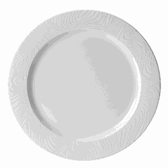 Plate “Optic” small  porcelain  D=305, H=20mm  white