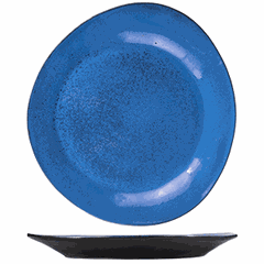 Plate “Milky Way blue”  porcelain ,H=3,L=32,B=29cm blue,black