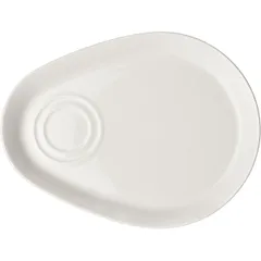 Блюдо «Симплисити» комби фарфор ,L=25,5,B=21см белый