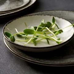 Тарелка «Урбан» мелкая фарфор D=20,H=2см тем.сер., изображение 3