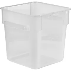 Container for “Prootel” products  polyprop.  8 l , H=23, L=22.5, B=22.5 cm  transparent.