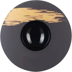 Plate “Sphere” with a wide side  ceramics  300 ml  D = 30.3 cm  black, gold