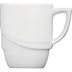 Mug "Atlantis" tea porcelain 270ml D=80,H=95,L=110,B=80mm white