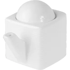 Соусник «Кунстверк» квадратный с крышкой фарфор 125мл ,H=75мм белый, изображение 2