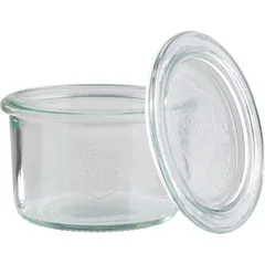 Buffet container with lid[12pcs] glass 200ml D=9,H=6cm