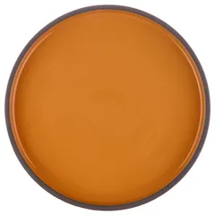 Тарелка «Блисс» с бортом фарфор D=223,H=29мм оранжев., Цвет: Оранжевый, Диаметр (мм): 223
