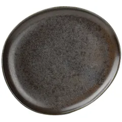 Serving dish  porcelain ,H=20,L=210,B=185mm brown.