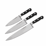 Нож кухонный сталь нерж.,пластик ,L=15см черный,металлич.