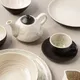 Чайник заварочный «День и ночь» фактурный керамика 0,6л ,H=11,L=13см белый,черный, изображение 4