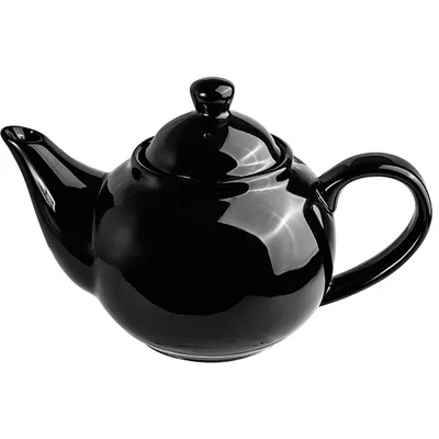 Чайник заварочный «Кунстверк» с крышкой фарфор 0,8л ,H=14,L=21,B=12см черный, Цвет: Черный, Объем по данным поставщика (мл): 800