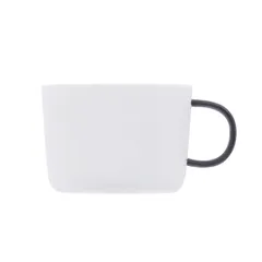 Чашка кофейная «Вейв» фарфор 100мл D=65/55,H=45,L=85мм белый, изображение 4