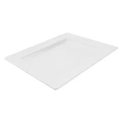 Serving dish plastic 450ml ,H=3,L=31,B=25cm white