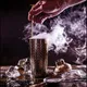 Ложка барная «Пробар» с мадлером сталь нерж. ,L=260,B=25мм золотой, изображение 2