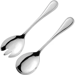 Spoon+fork for salad “Anser” stainless steel ,L=210/75,B=2mm metal.