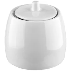 Sugar bowl with lid “Trend” porcelain 350ml ,H=85mm white