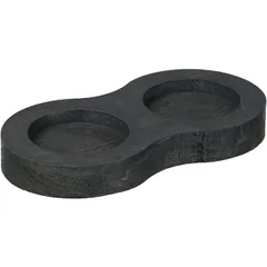 Подставка для мельниц для специй бук D=85/55,H=18,L=165мм серый