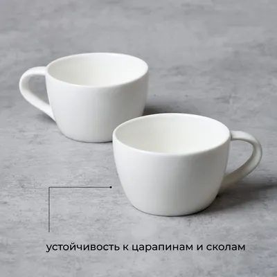 Чашка кофейная «Полар» фарфор 80мл D=45,H=70мм белый, изображение 3