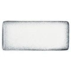 Rectangular dish  porcelain , L=22, B=10cm  white, gray