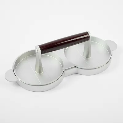 Пресс для гамбургеров двойной с антипригарным покрытием алюмин. D=120,H=85,L=240,B=115мм металлич.