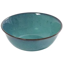 Salad bowl “Aqua”  ceramics  0.8 l  D=180, H=65mm  green.