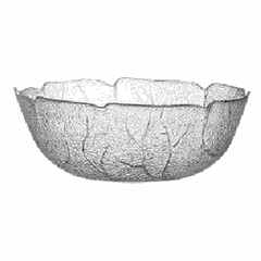 Salad bowl “Aspen” glass 2.7l D=27,H=10cm matte