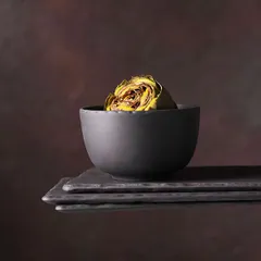 Блюдо для подачи «Базальт» керамика ,H=20,L=332,B=200мм черный, изображение 3