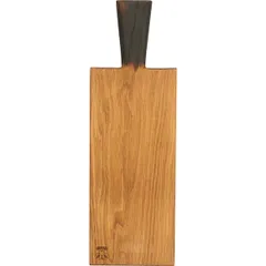 Доска для подачи прямоугольная с ручкой дуб ,H=25,L=300/400,B=130мм, изображение 2