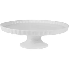 Stand for cake “Kunstwerk” porcelain D=28,H=9cm white